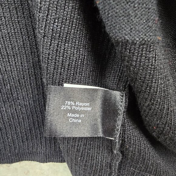 Lane Bryant Womens Open-Front Black Cardigan Sweater Size 26/28 Rayon Blend - Picture 5 of 8